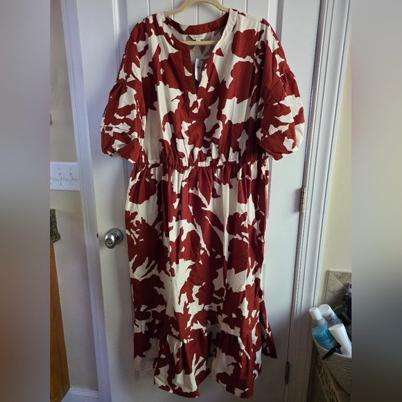 NWT Banana Republic Tiered Midi Dress Sz XXL - Picture 4 of 10